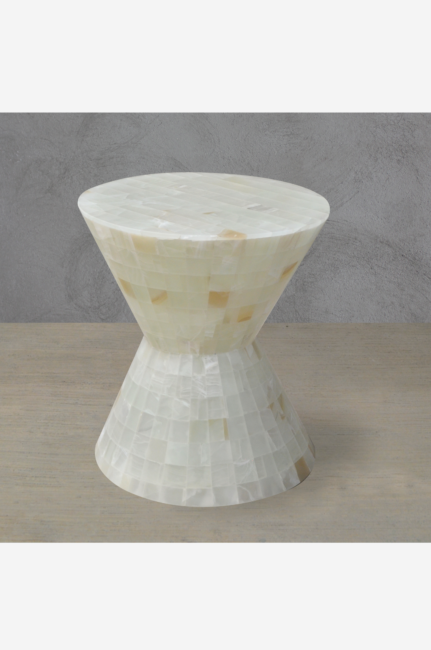 Hourglass Side Table marquetry