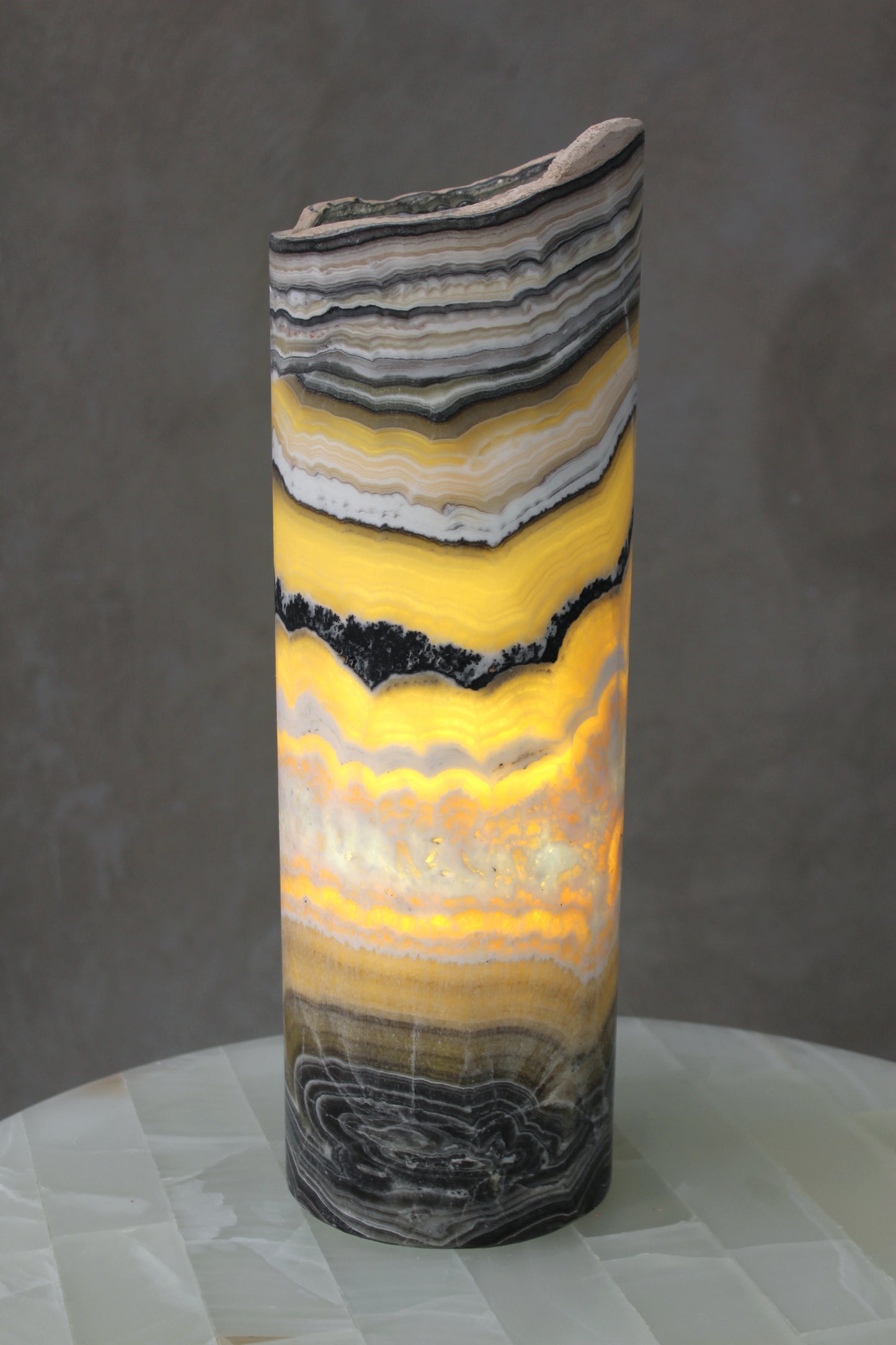 Cylinder bedside lamp