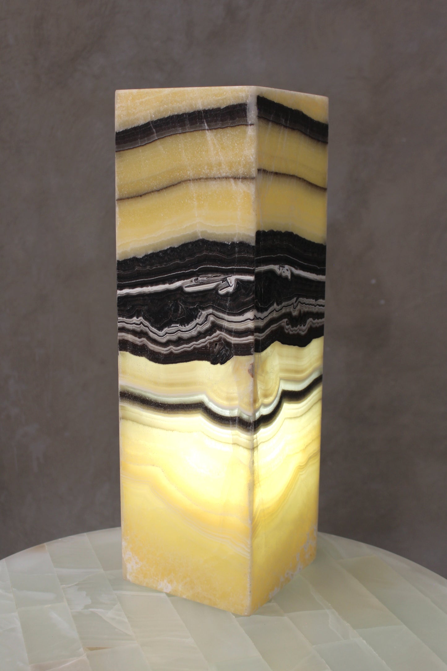 Rectangular bedside lamp