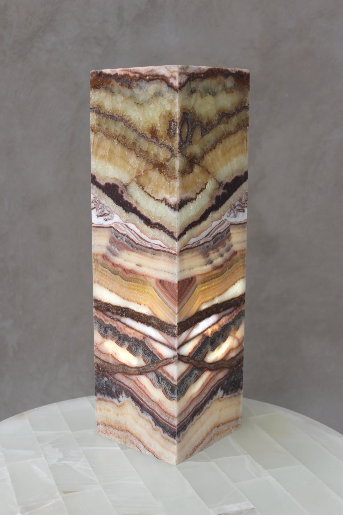 Rectangular bedside lamp