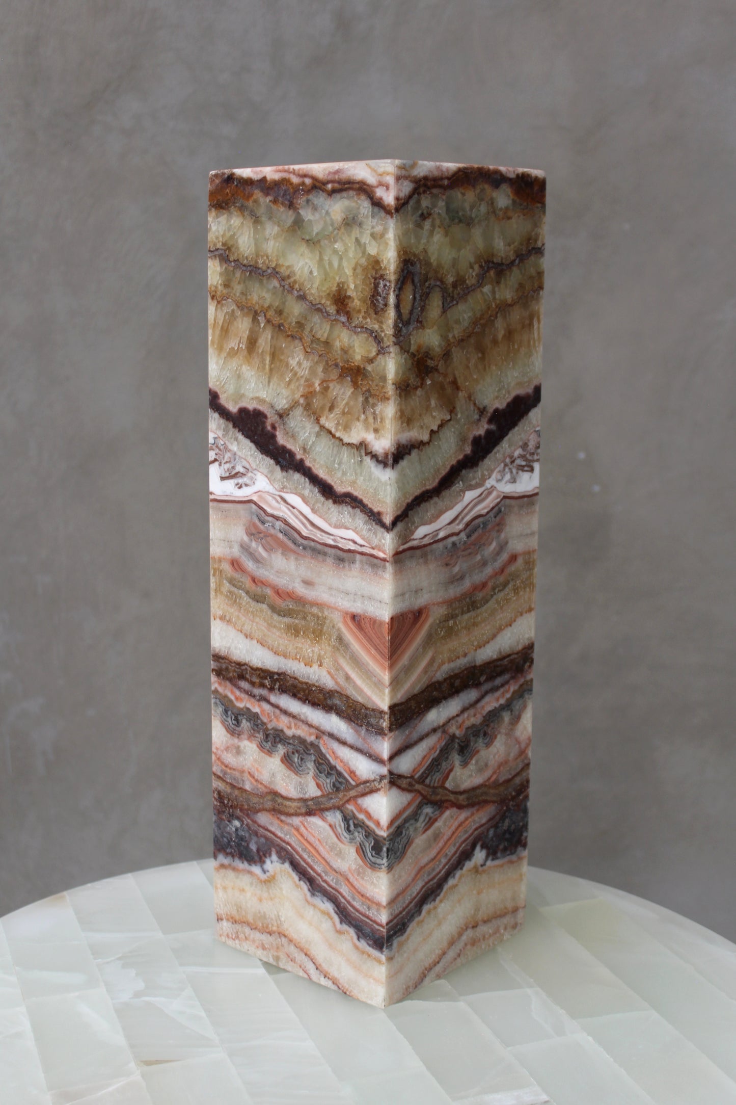 Rectangular bedside lamp